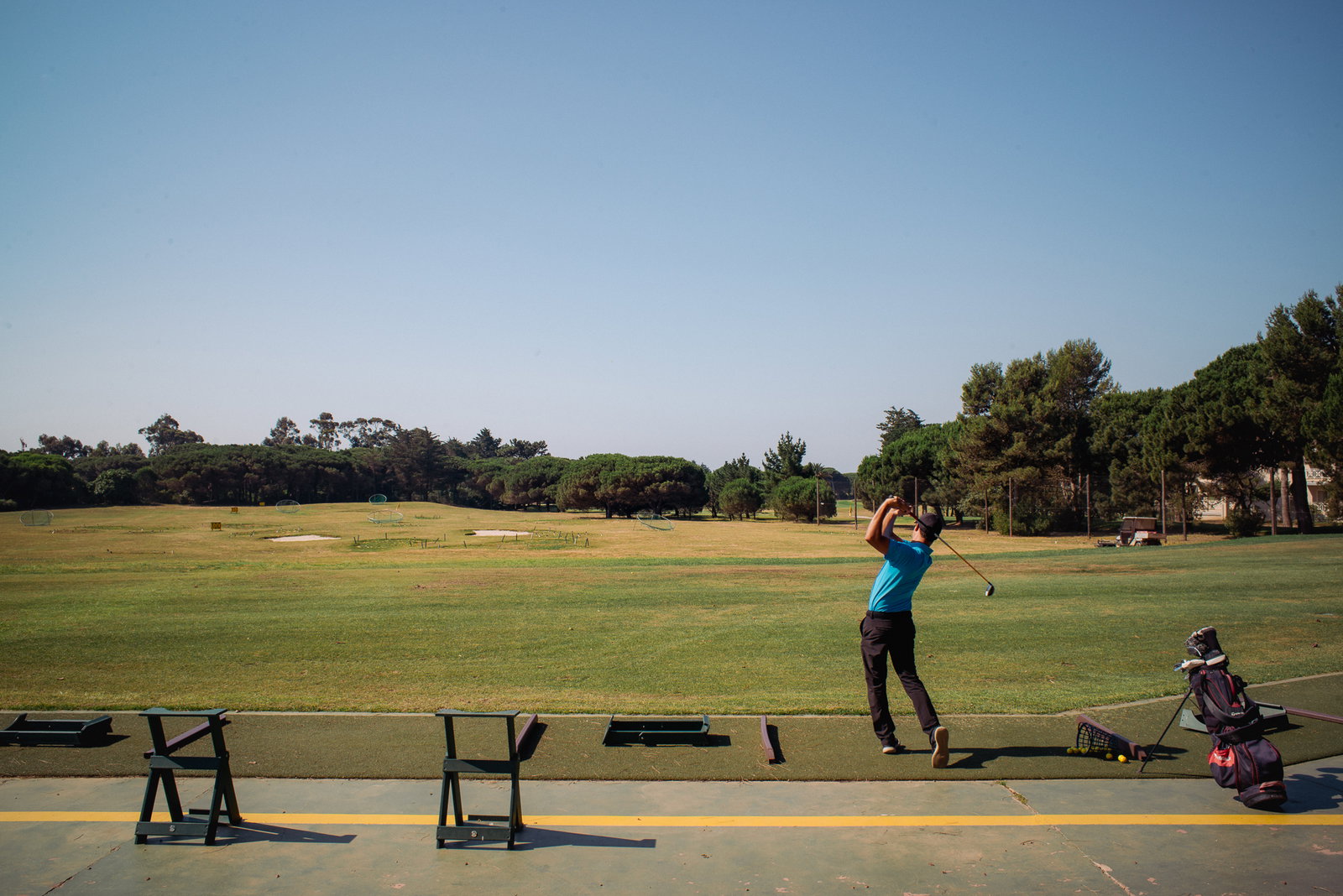 Golfers at home on the new range at Quinta da Marinha